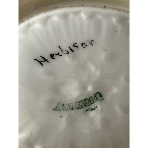 Antique German Porcelain Bowl – Hand Painted Floral with Gold Trim – Scalloped E - Picture 7 of 8